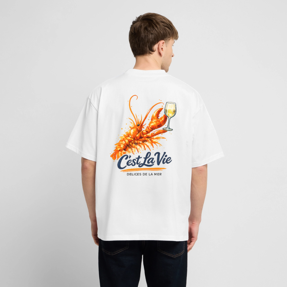 CostaDolce Essential Shirt "C'est la Vie Lobster" - Weiß