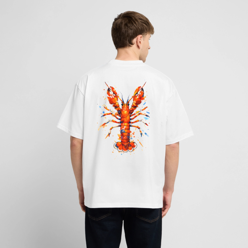 Oversized Shirt - Viva la Riviera "Lobster Riviera" - Weiß