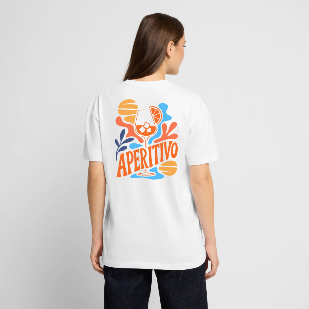 Unisex Oversized Shirt "Aperitivo" - Weiß