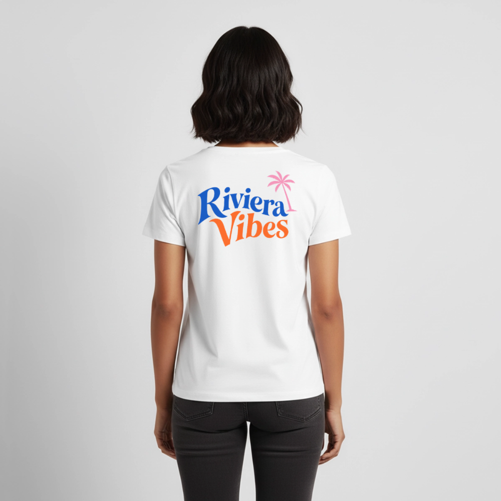 Woman Shirt Viva la Riviera "Riviera Vibes" - Weiß