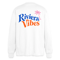 Oversized Longsleeve „Riviera Vibes“ - Weiß