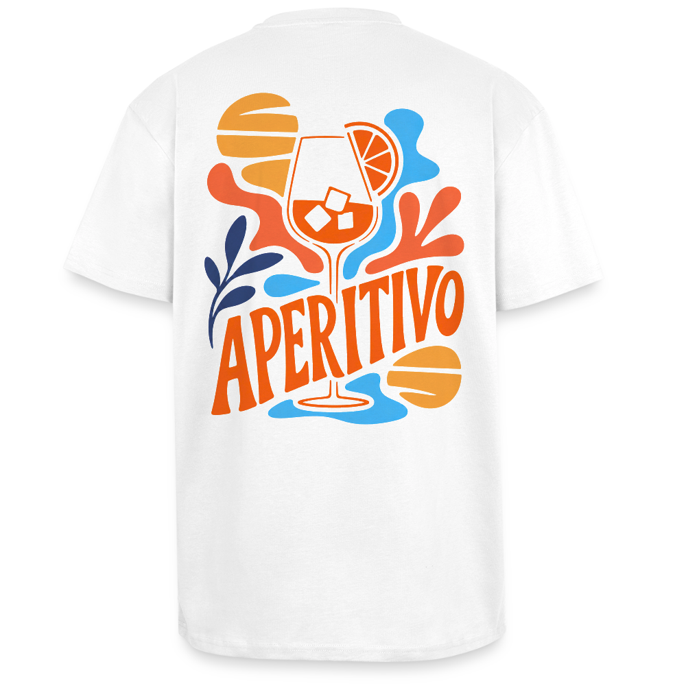 Unisex Oversized Shirt "Aperitivo" - Weiß