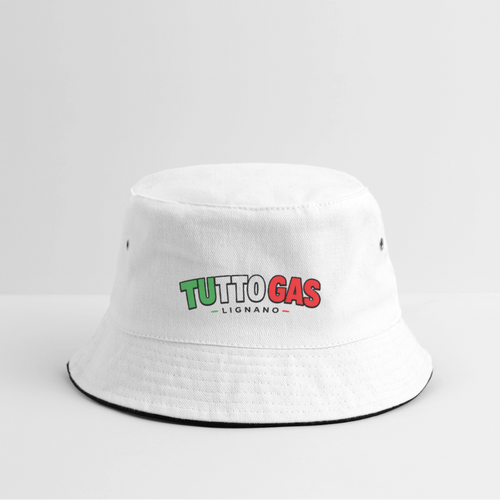 Costa Dolce Bucket Hat "Tutto Gas" - Weiß/Navy