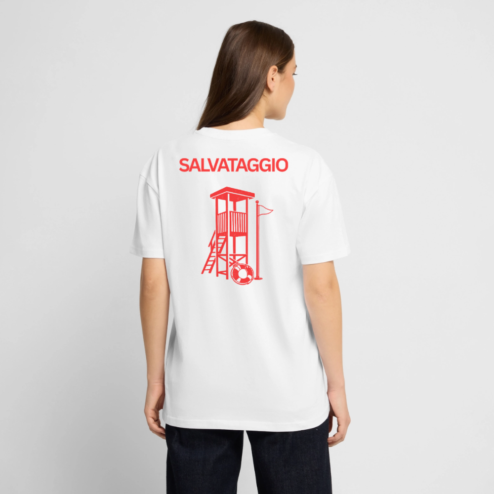 Oversize Shirt "Torretta di salvataggio" - white