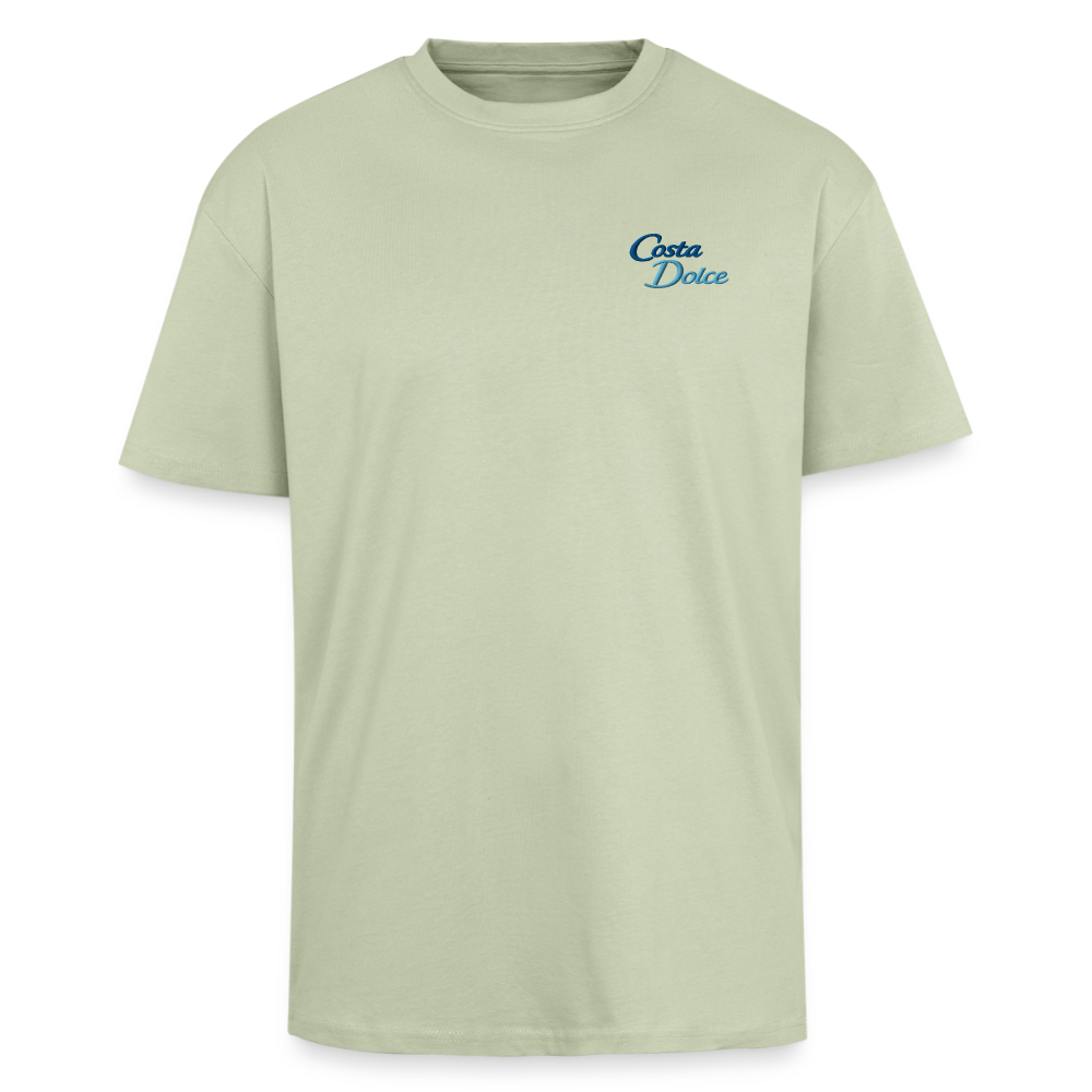 Oversized Shirt - Viva la Riviera "Lobster Riviera" - Leichtes Salbeigrün 