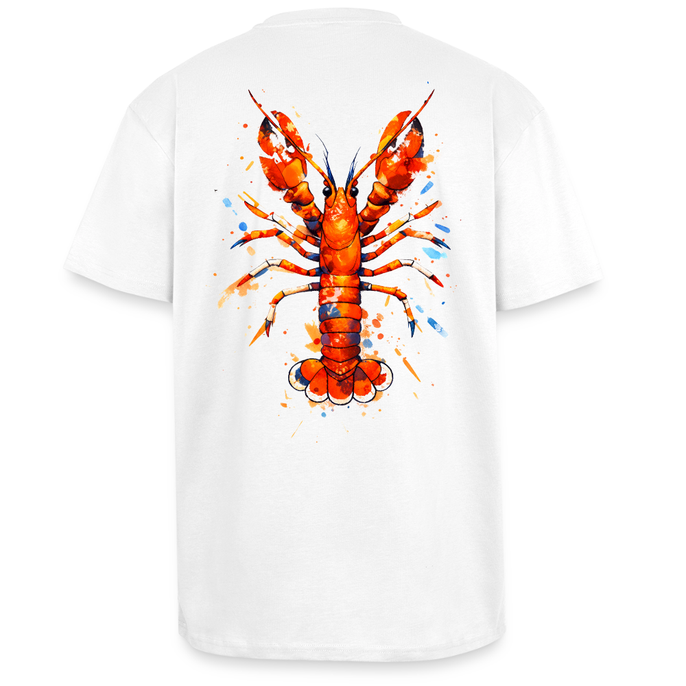 Oversized Shirt - Viva la Riviera "Lobster Riviera" - Weiß