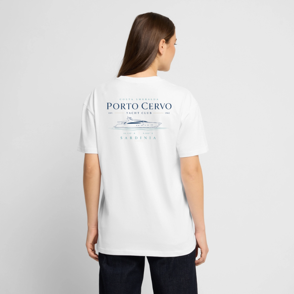 Unisex Essential Shirt "Porto Cervo" - Weiß