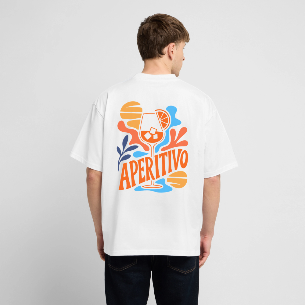 Unisex Oversized Shirt "Aperitivo" - Weiß