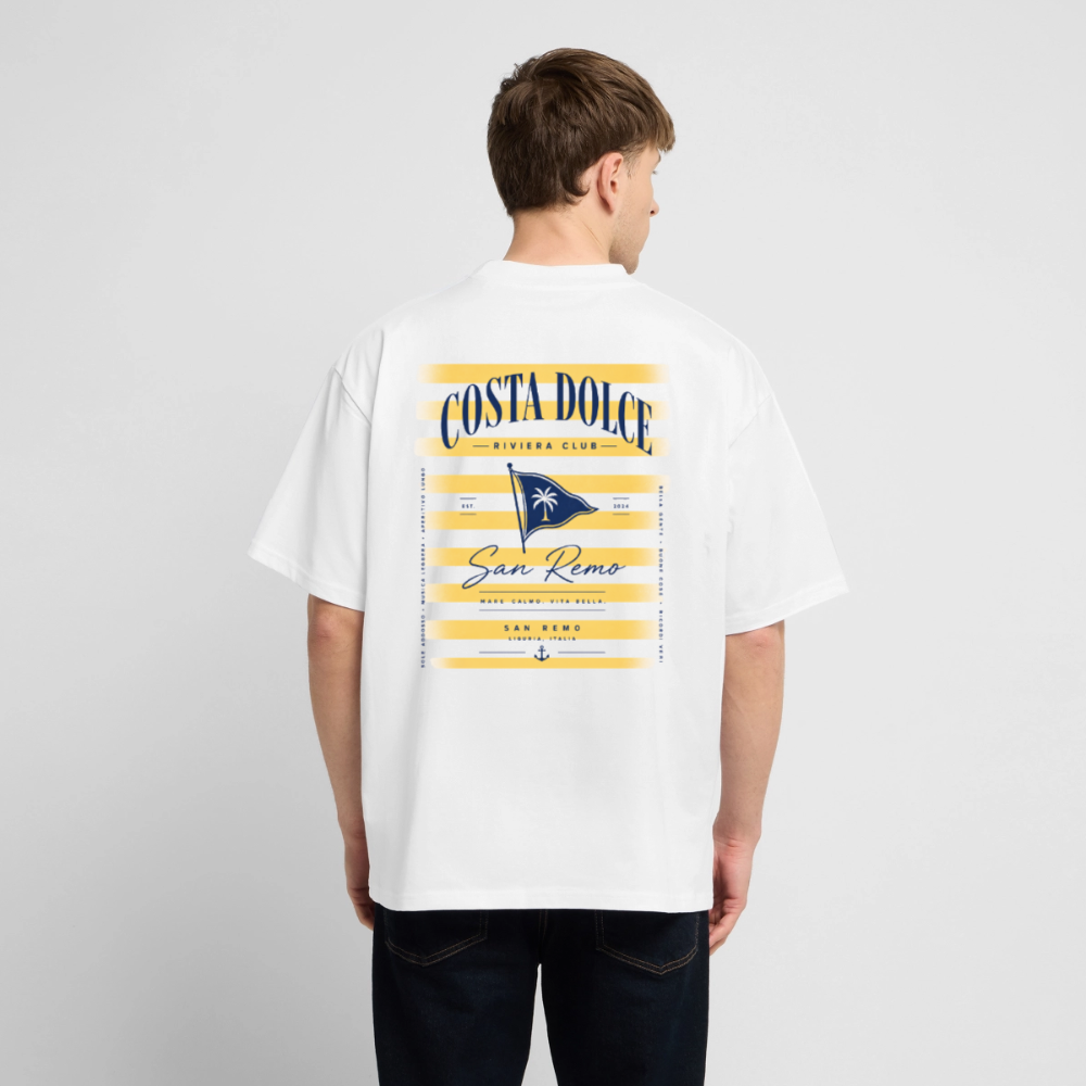Unisex Oversized Shirt - Viva la Riviera "San Remo" - Weiß