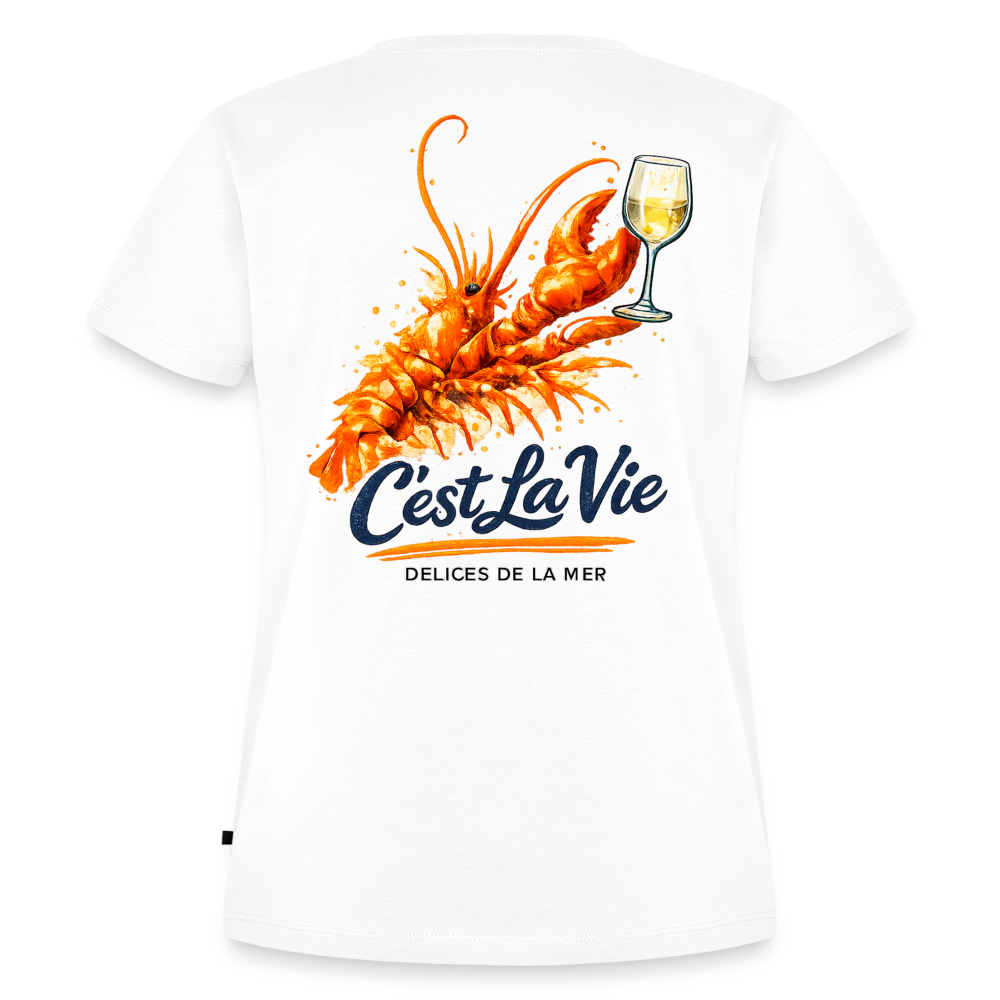 CostaDolce Woman Essential Shirt "C'est la Vie Lobster" - Weiß